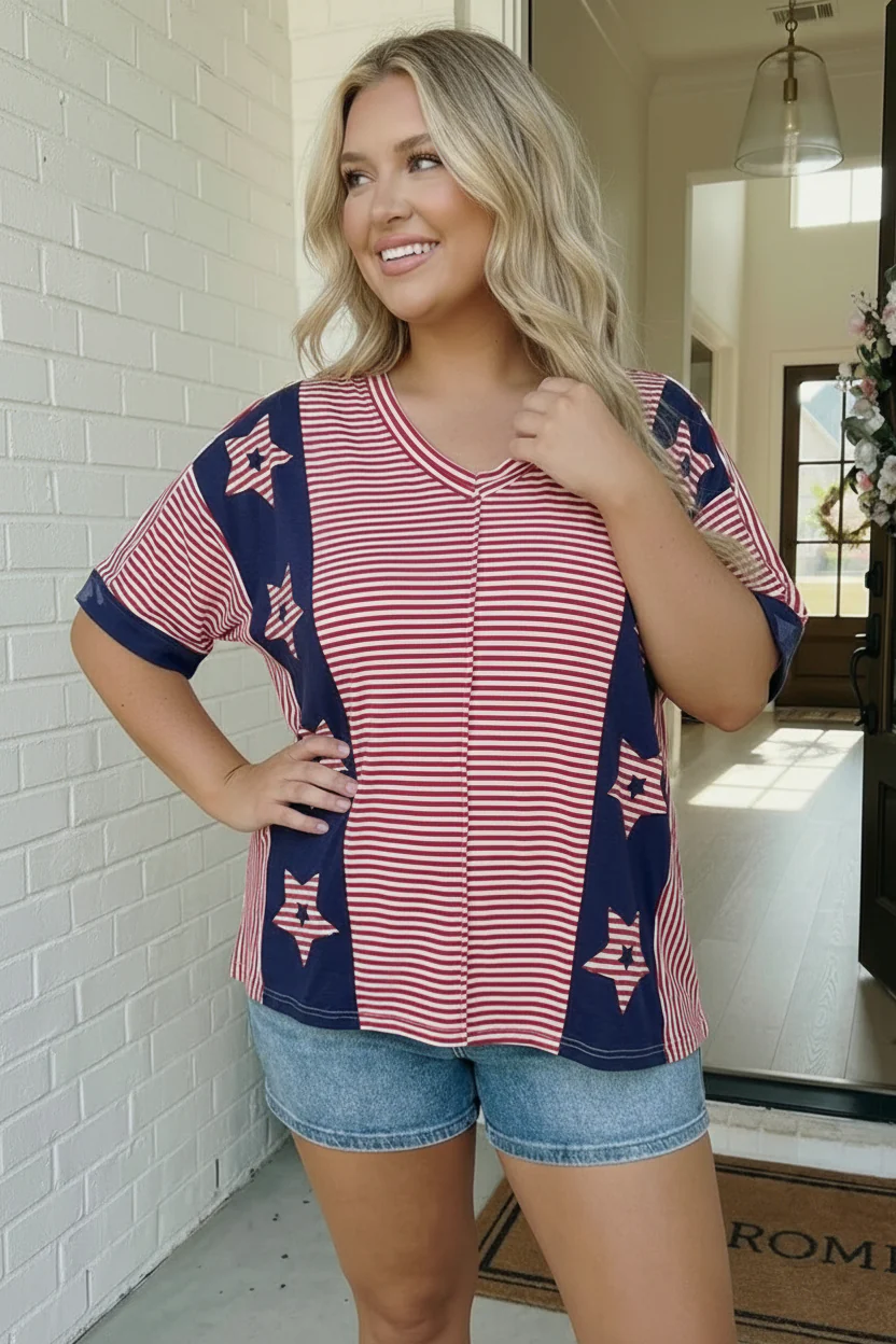 Stars and Stripes Forever Oversized Top - Image 8