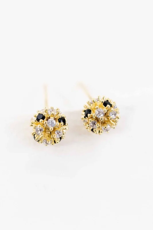 Stone Bunch Stud Earrings - Image 3