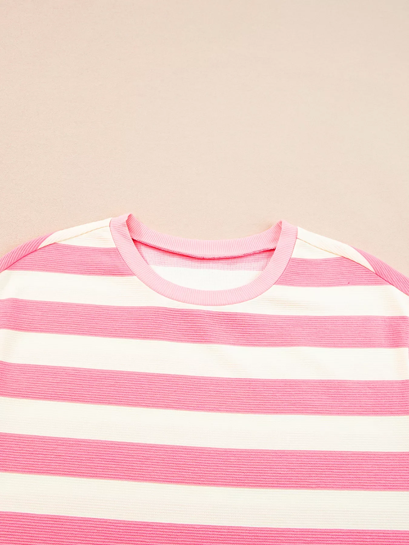 Stripe Cap Sleeve Pocketed Shift Dress - Image 4