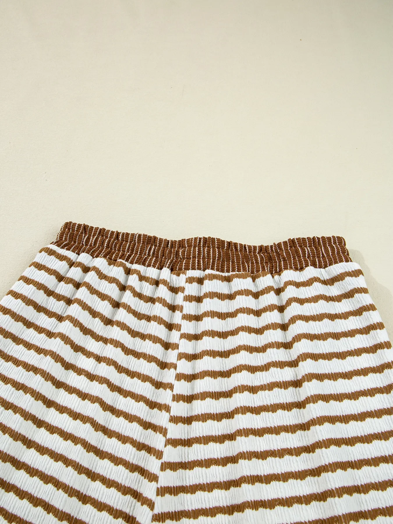 Stripe Collared Top and Drawstring Pant Set - Image 12