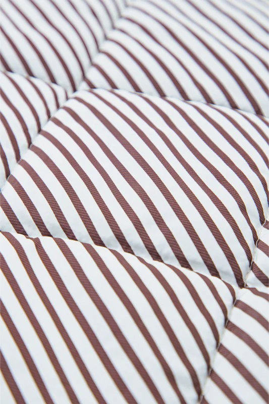 Stripe Contrast Trim Snap Button Collared Vest - Image 18
