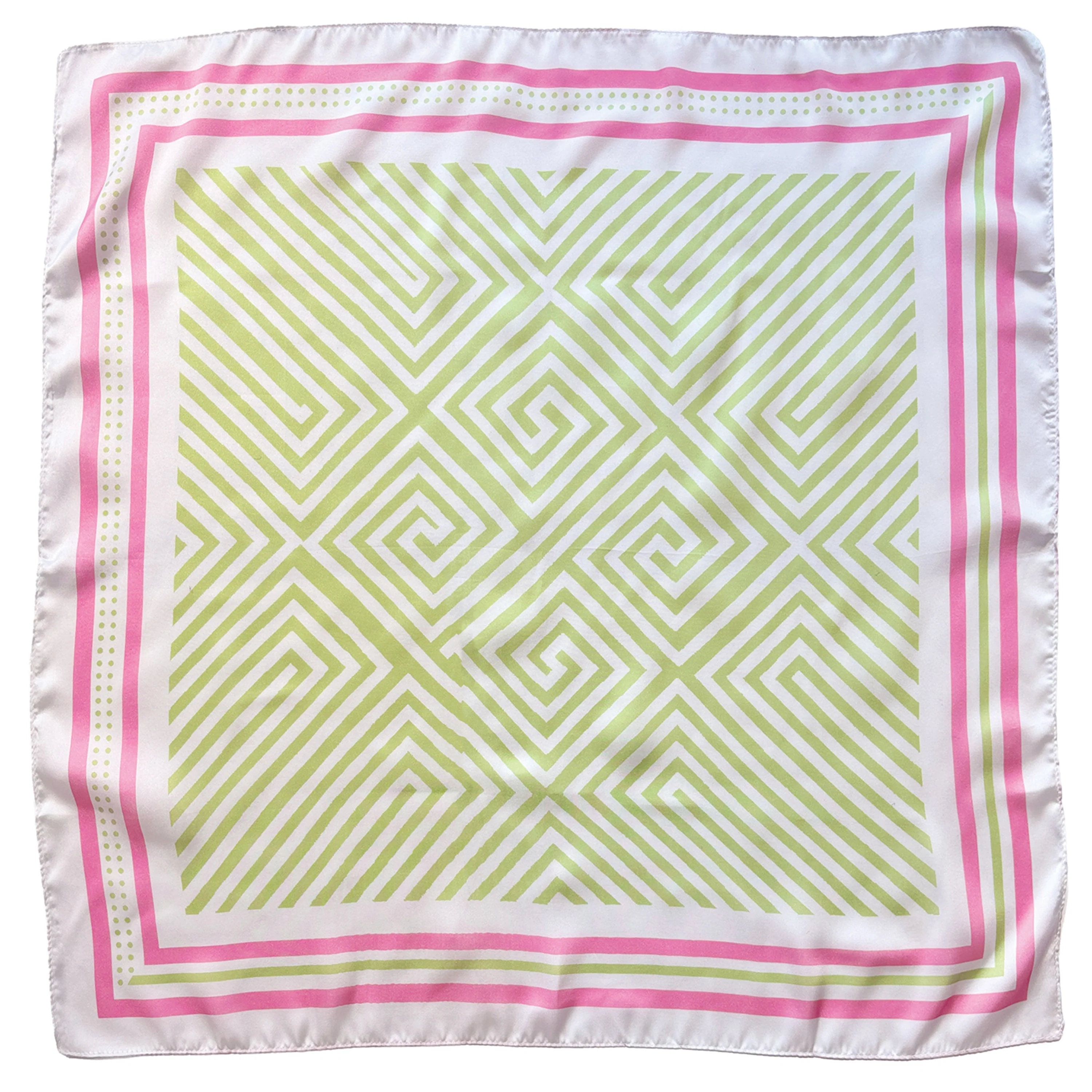 Stripe Print Square Scarf - Image 3