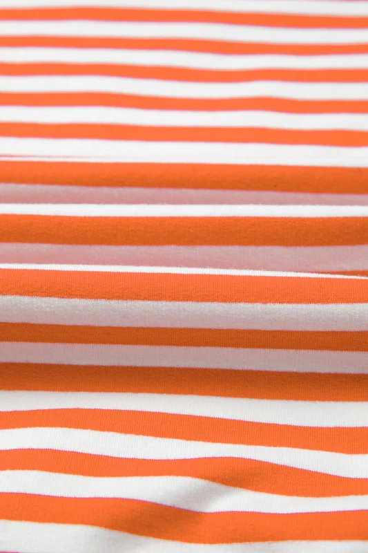 Stripe Reverse Seam Drop Shoulder Top - Image 17