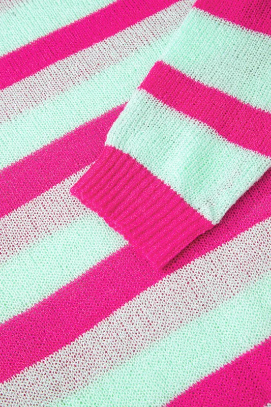 Stripe Round Neck Sweater - Image 4