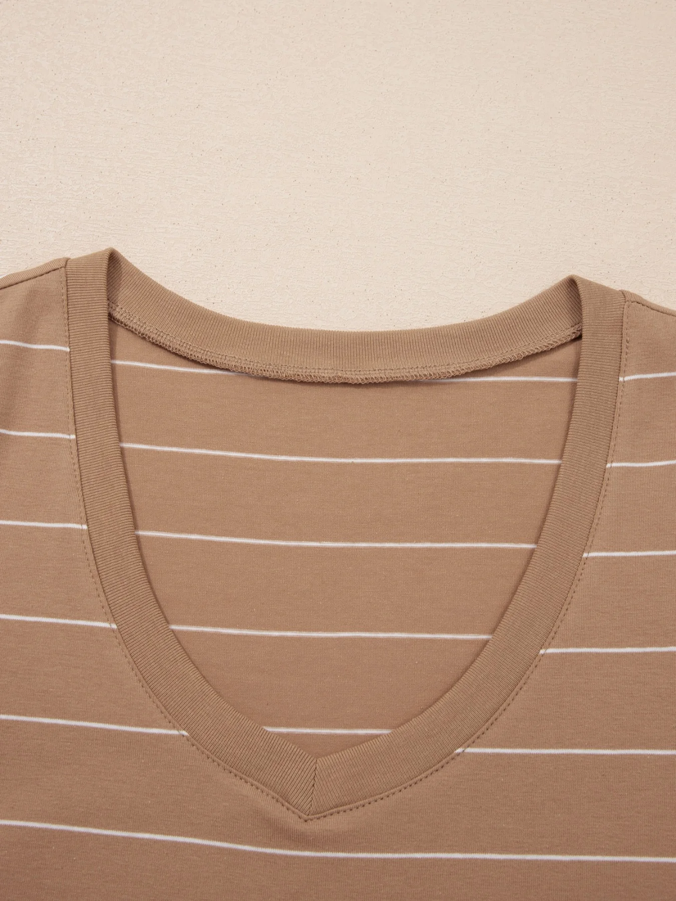 Stripe Short Sleeve Side Slit Maxi T Shirt Dress - Image 10