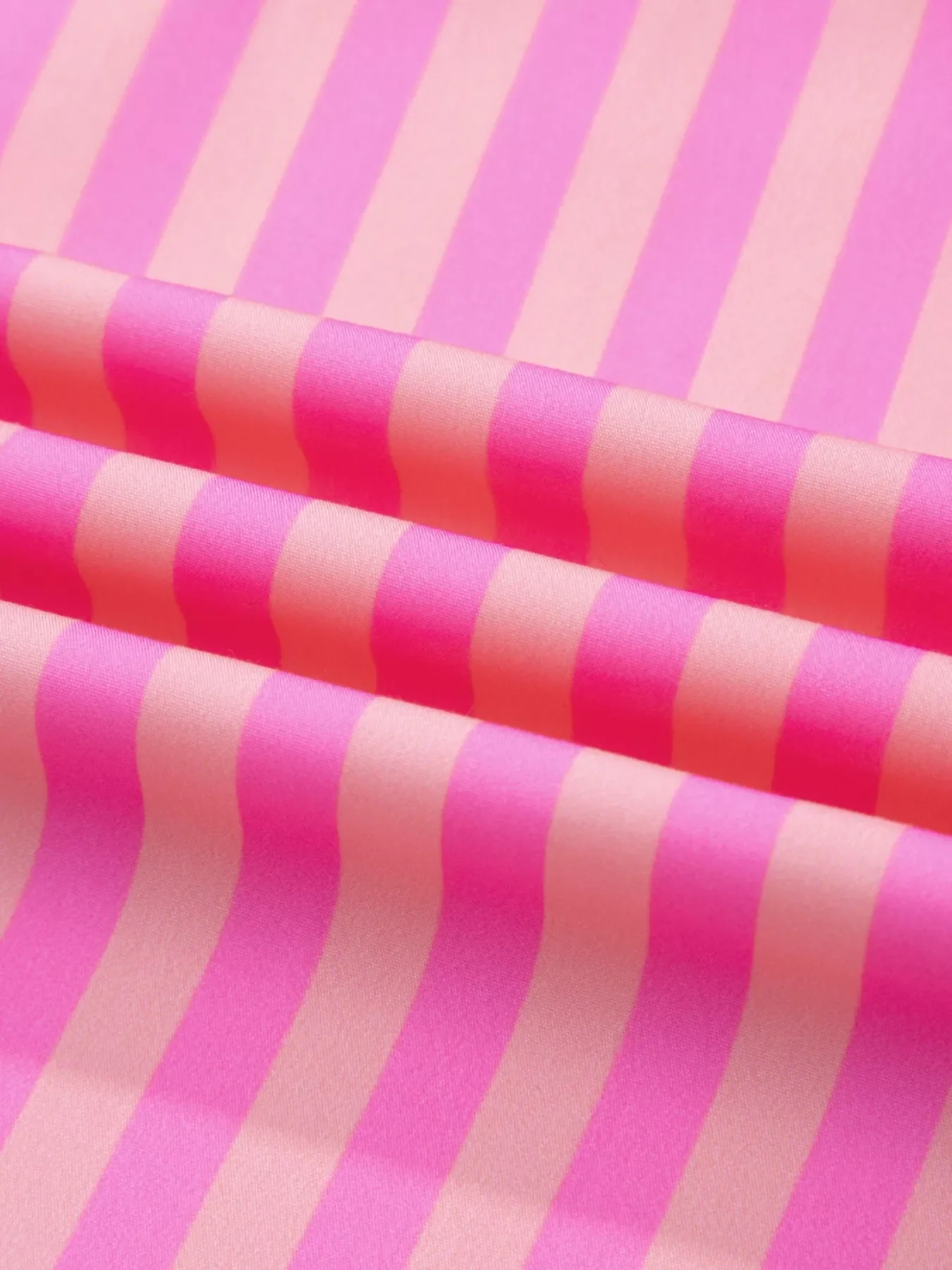 Stripe Split Neck Ruffled Summer Blouse - Image 7
