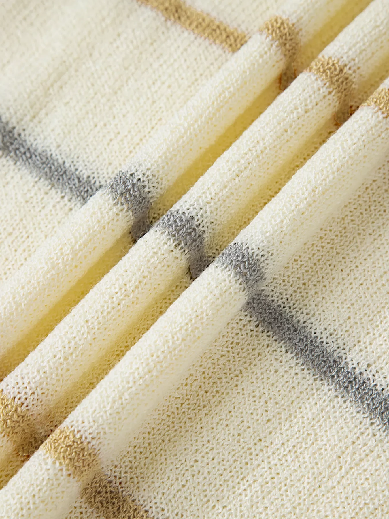Stripe Striped Ribbed Edge Drop Shoulder Sweater - Image 11