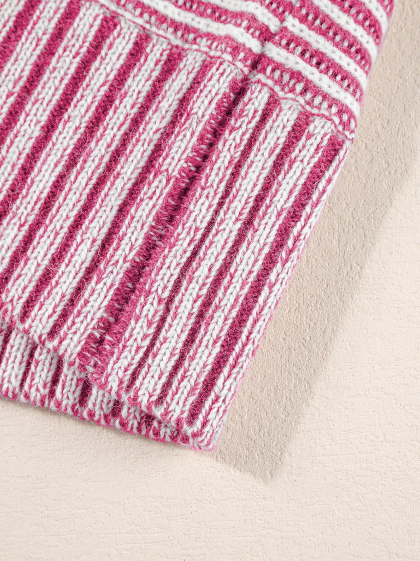 Striped Boat Neck Casual Sweater - Image 12