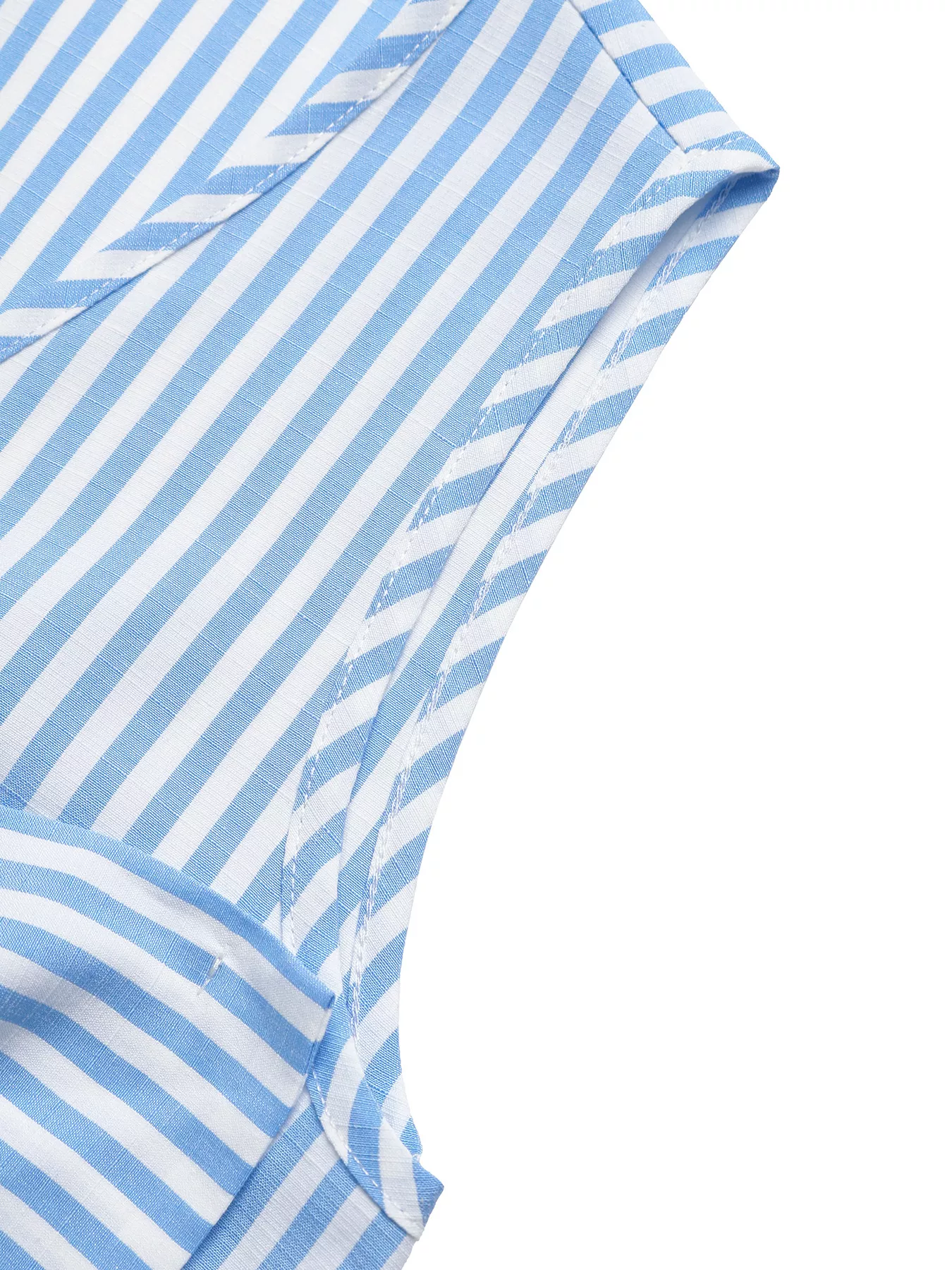 Striped Bowknot Sleeveless Top & Shorts Set - Image 9