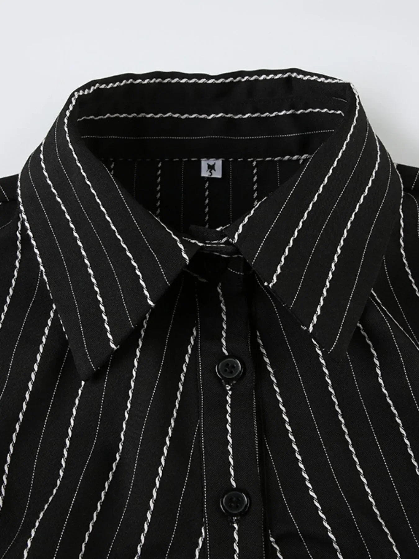 Striped Button-Down Collared Neck Shirt - Image 29
