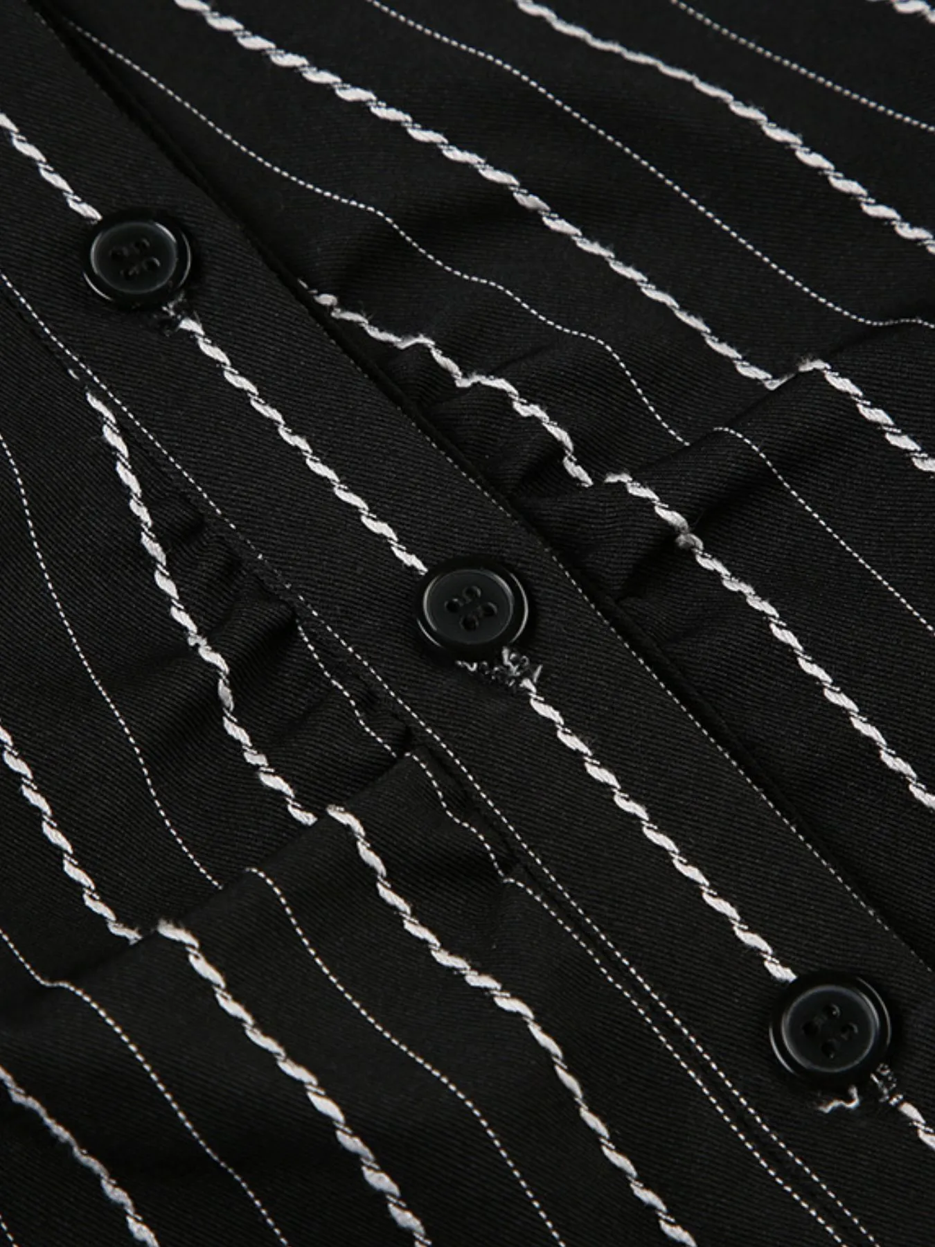 Striped Button-Down Collared Neck Shirt - Image 30