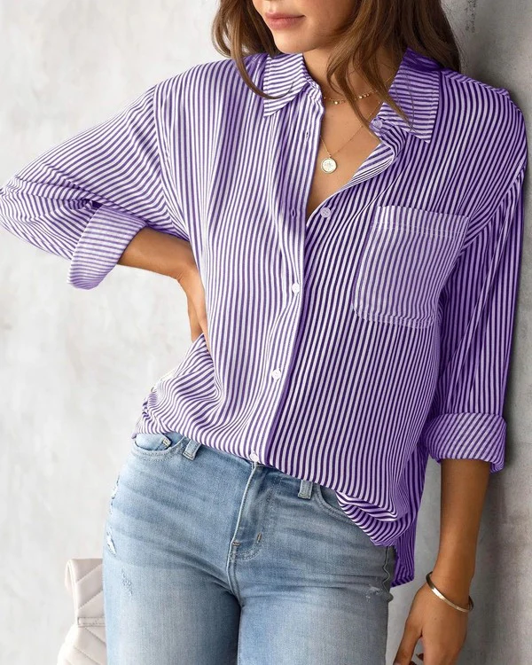 Striped button down shirt - Image 5