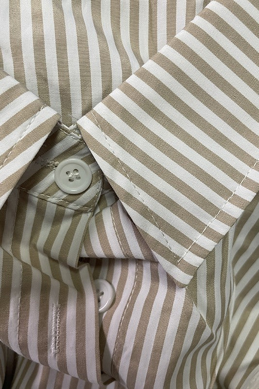 Striped button down shirt - Image 9
