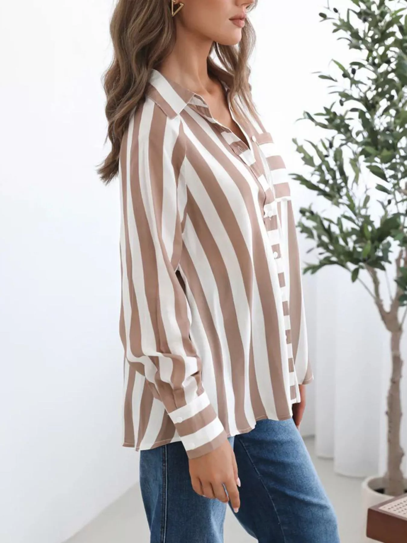 Striped Button-Down Shirt - Image 2