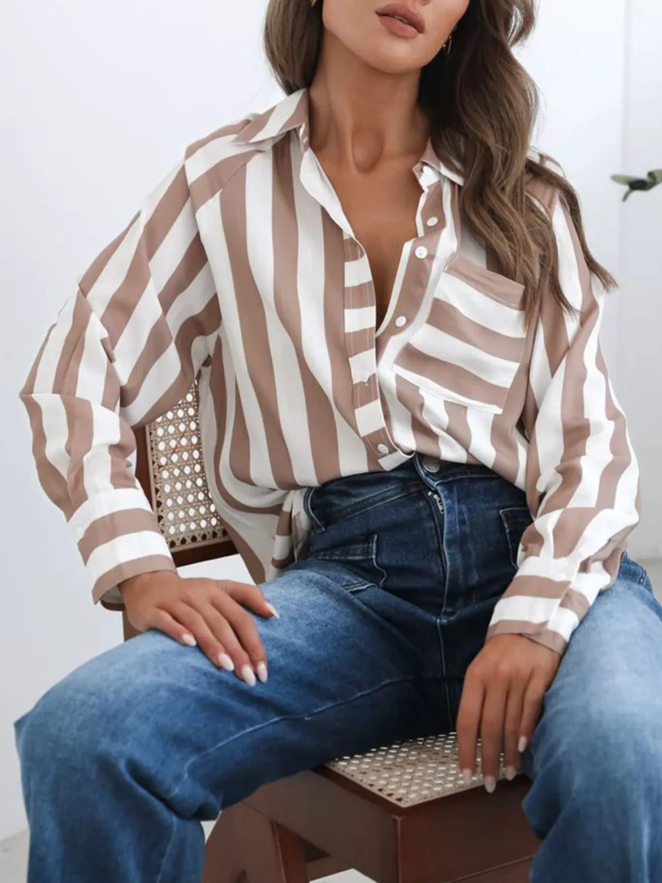 Striped Button-Down Shirt - Image 3