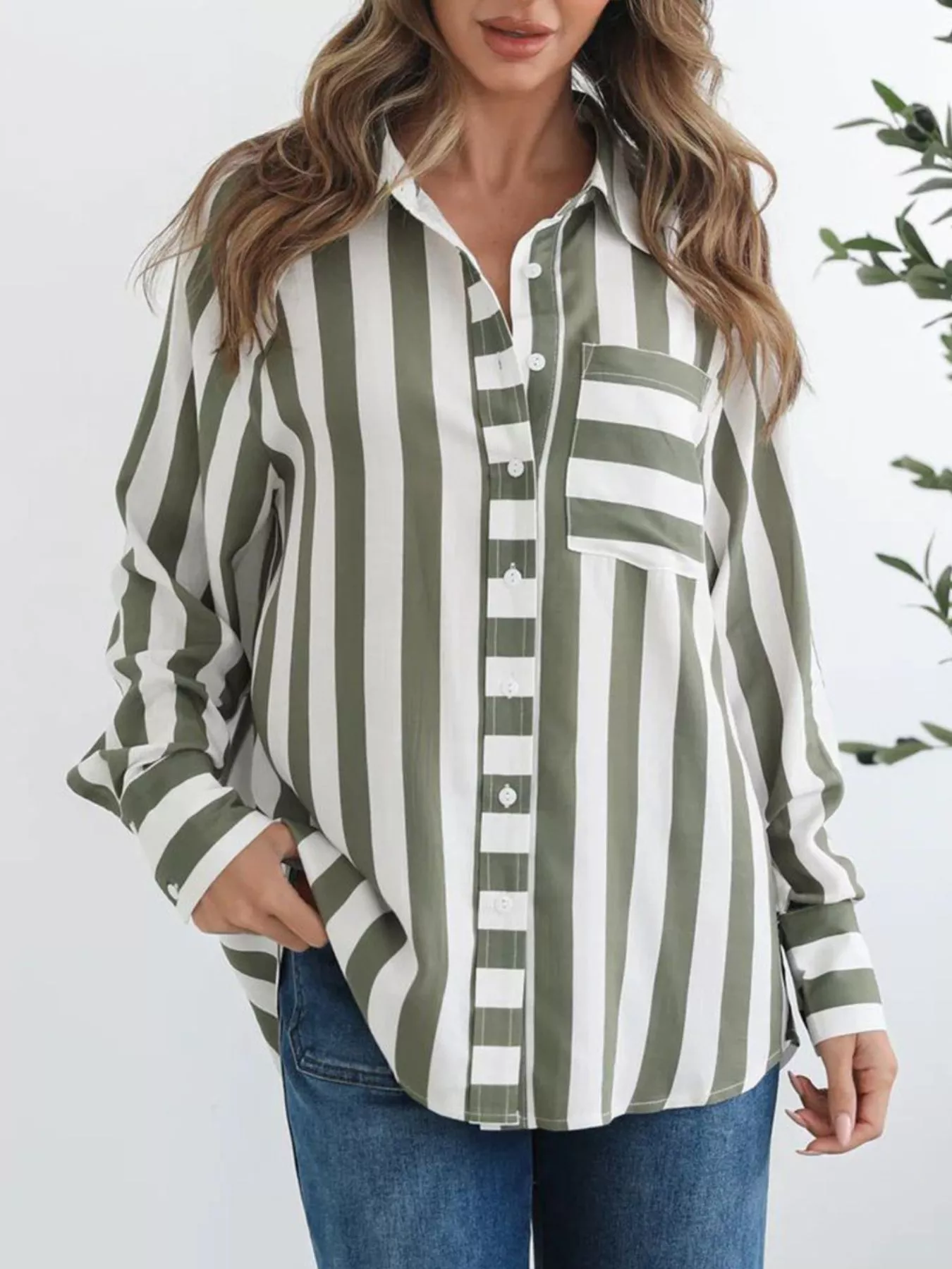 Striped Button-Down Shirt - Image 5