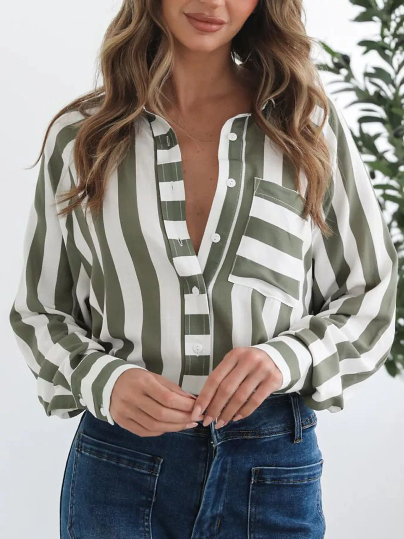 Striped Button-Down Shirt - Image 7