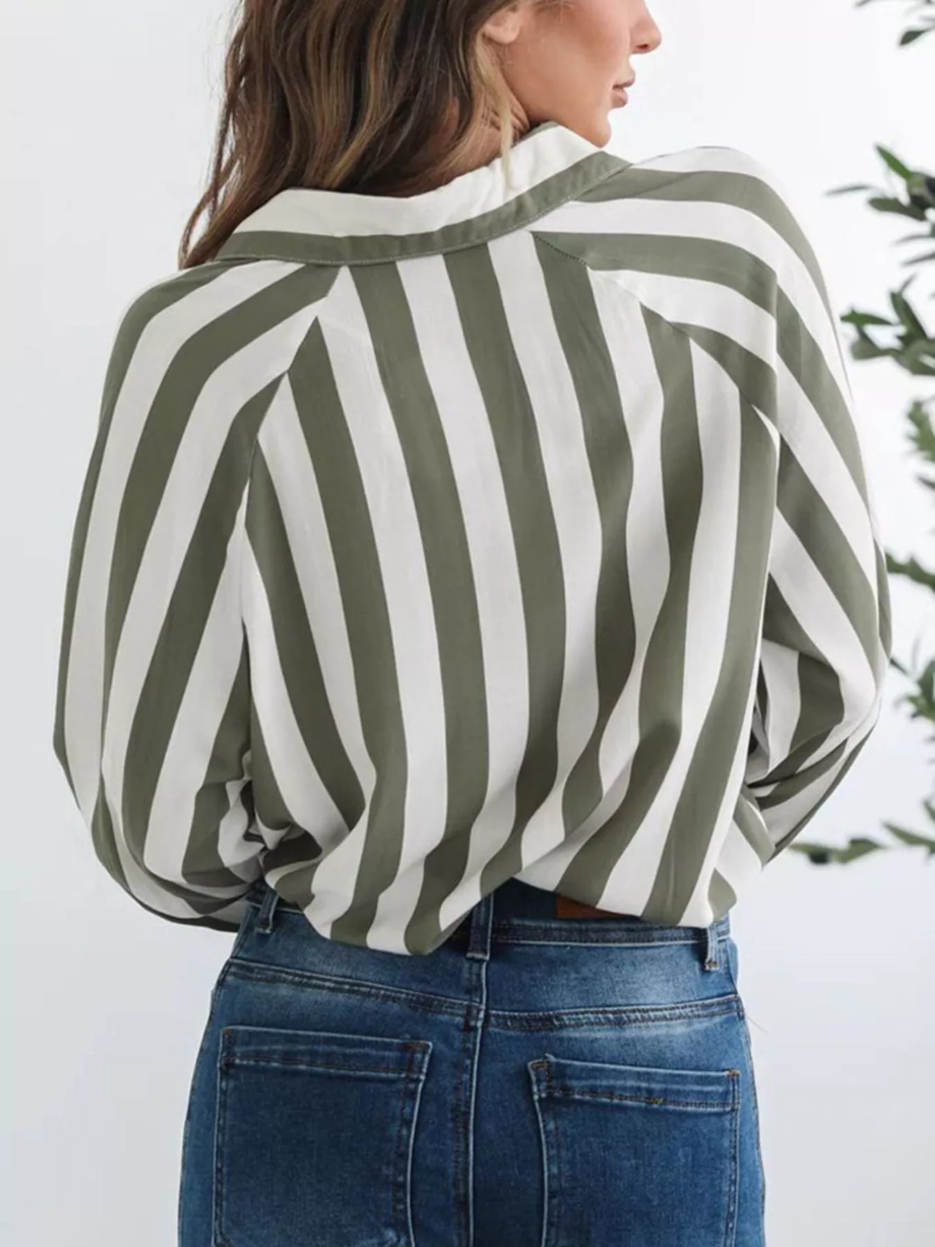 Striped Button-Down Shirt - Image 9