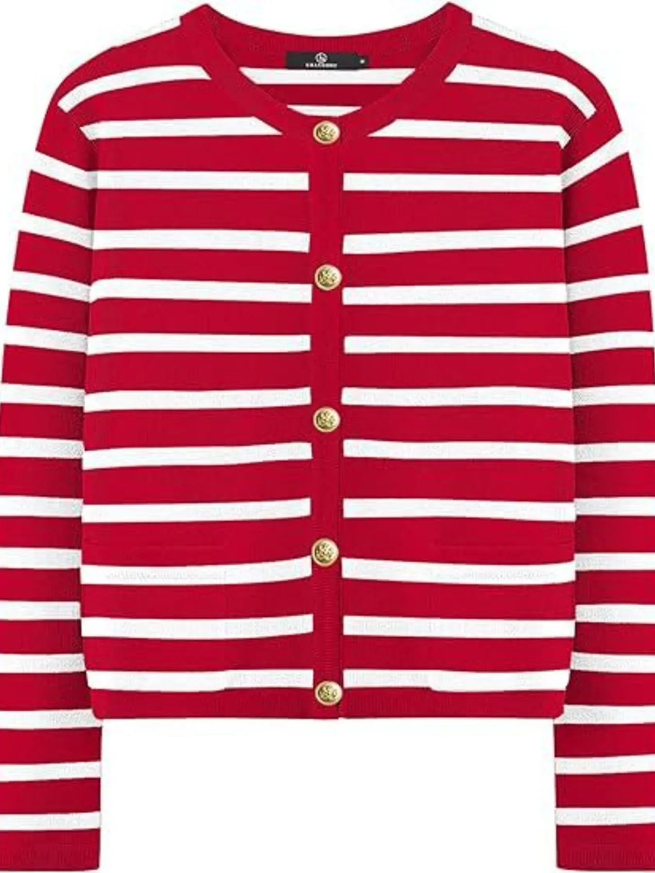 Striped Button-Up Cardigan - Image 12