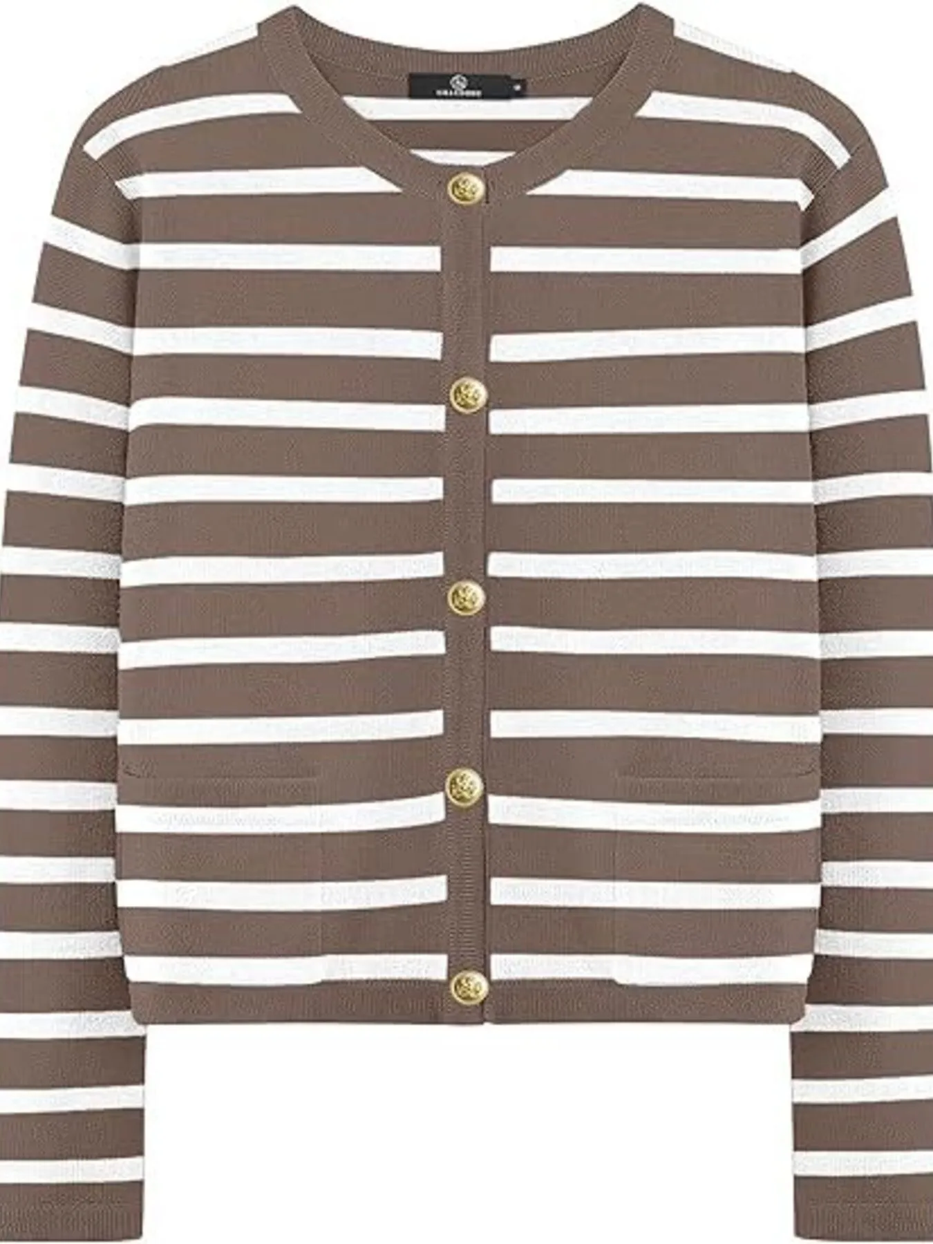 Striped Button-Up Cardigan - Image 6
