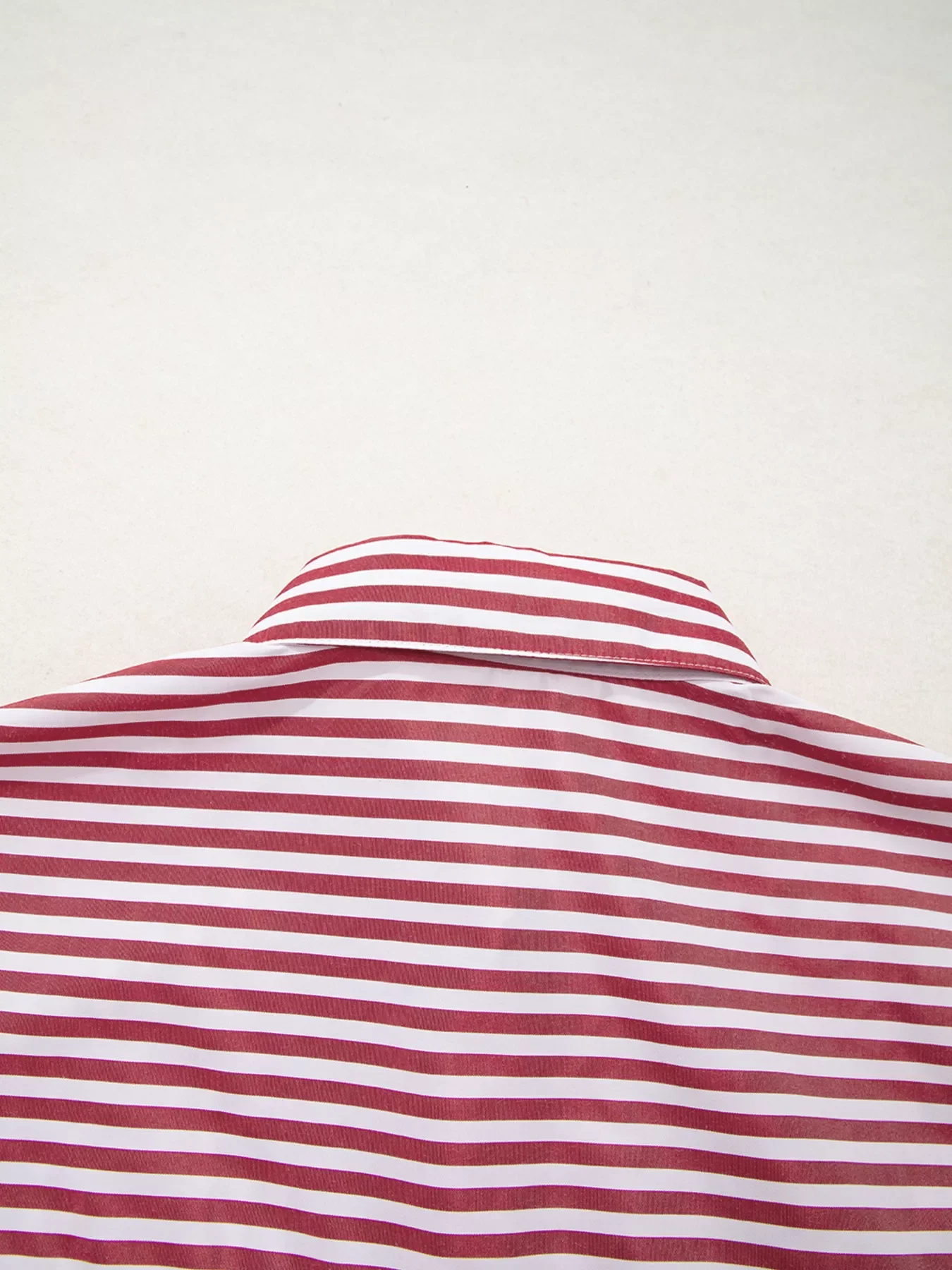 Striped Button-Up Long Sleeve Shirt - Image 7