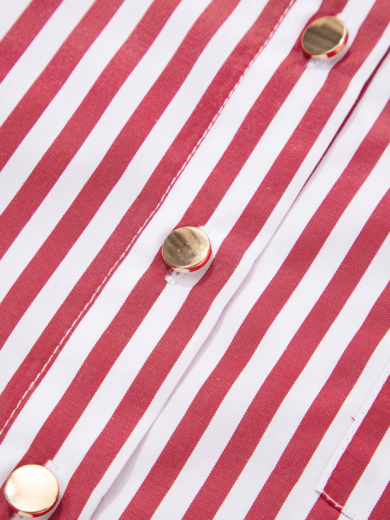 Striped Button-Up Long Sleeve Shirt - Image 9