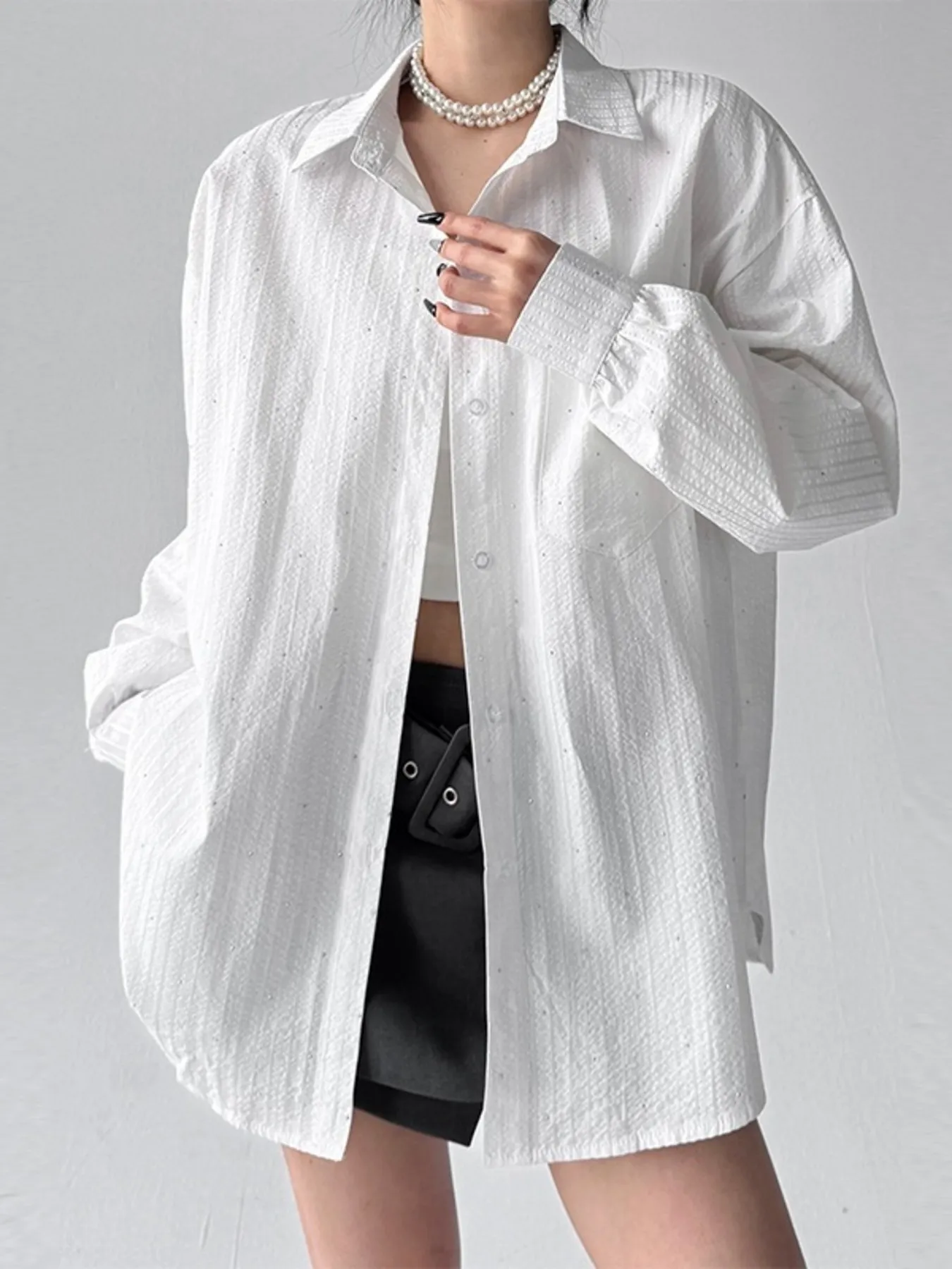 Striped Button Up Long Sleeve Shirt - Image 5