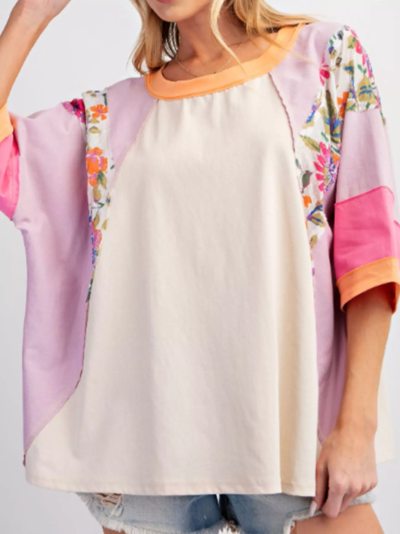 Striped Floral Long Sleeve T-Shirt - Image 15