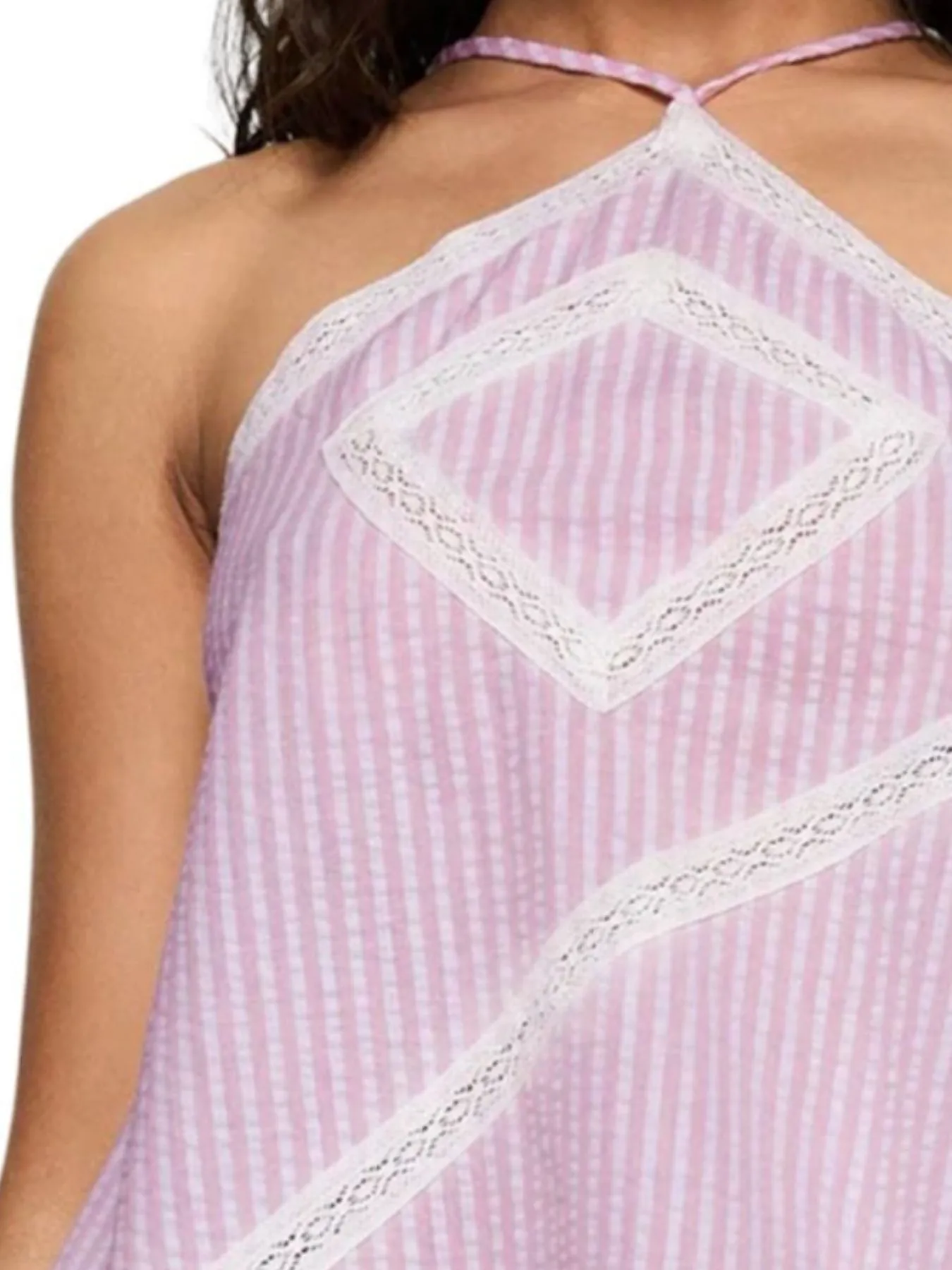 Striped Halter Neck Cami - Image 8