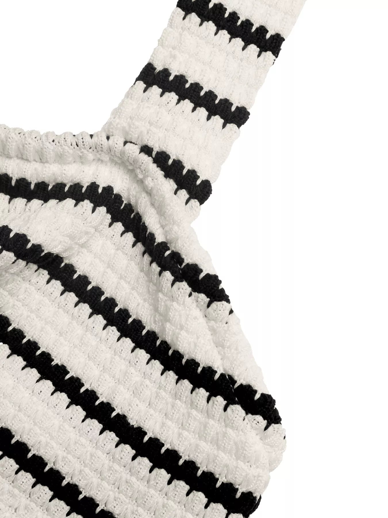 Striped Halter Neck Knit Mini Dress - Image 8