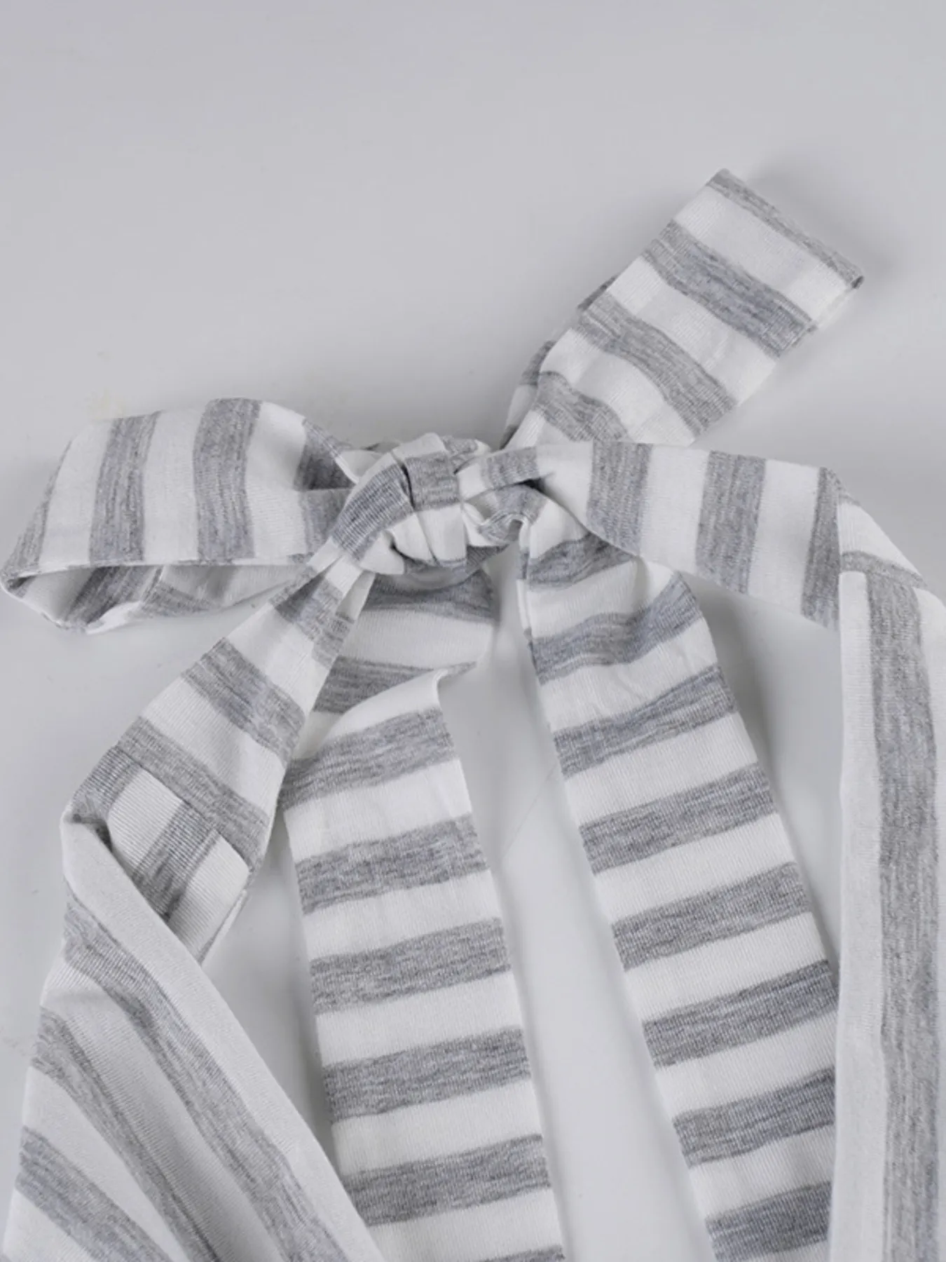 Striped Halter Neck Mini Dress - Image 9