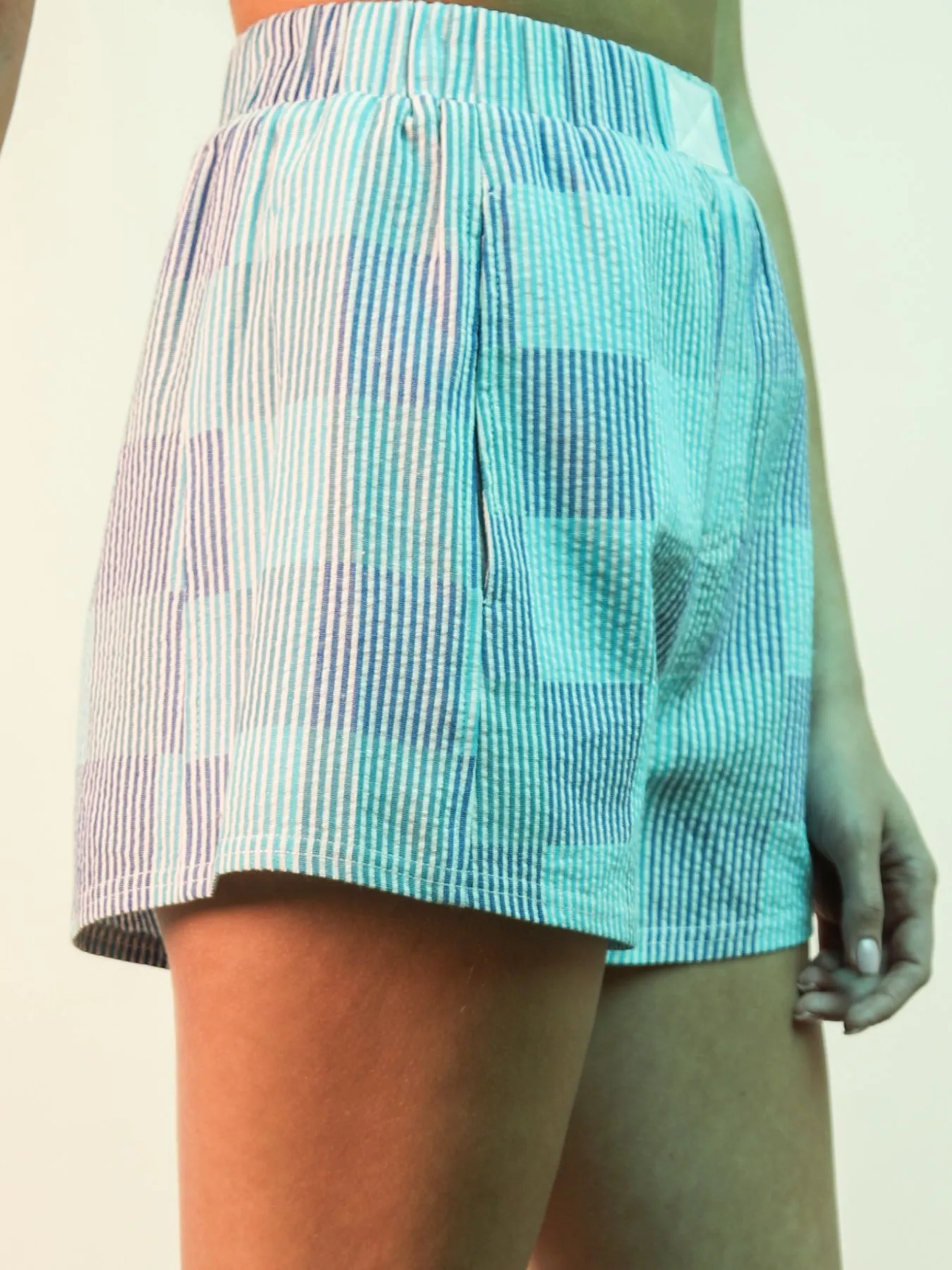 Striped High-Waist Shorts - Image 4