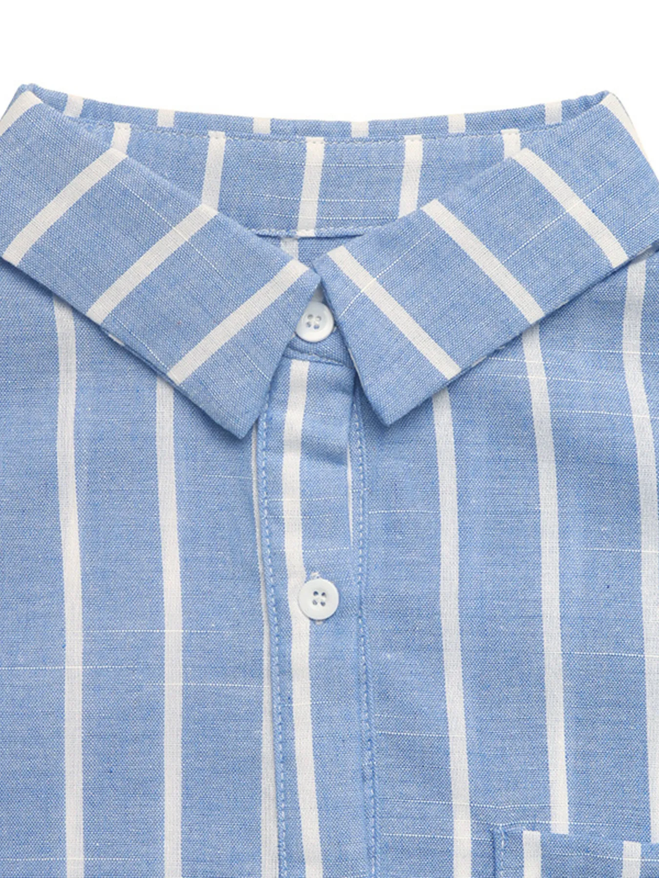 Striped Oversized Button-Down Shirt - Image 6
