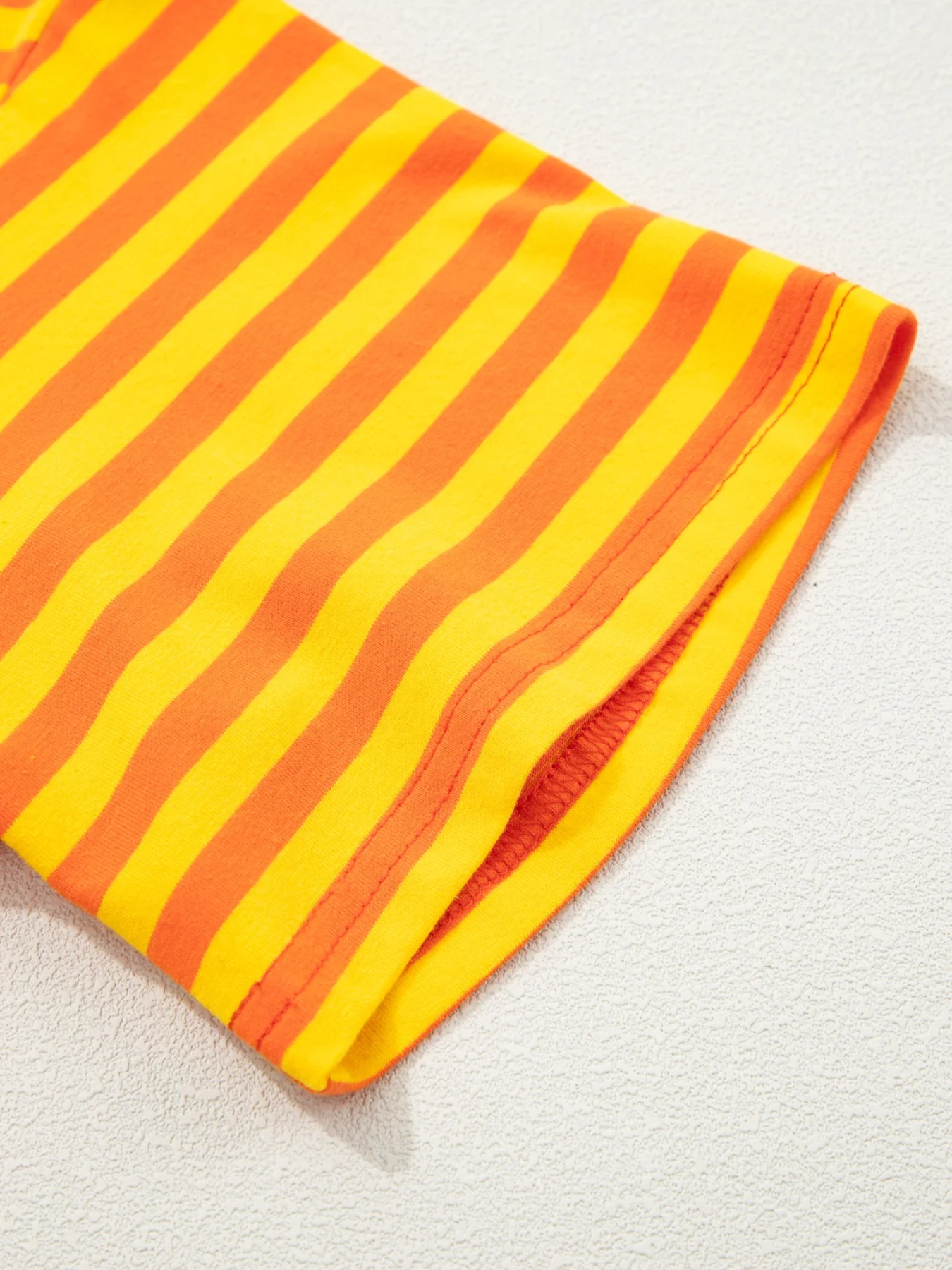 Striped Round Neck Casual T-Shirt - Image 7