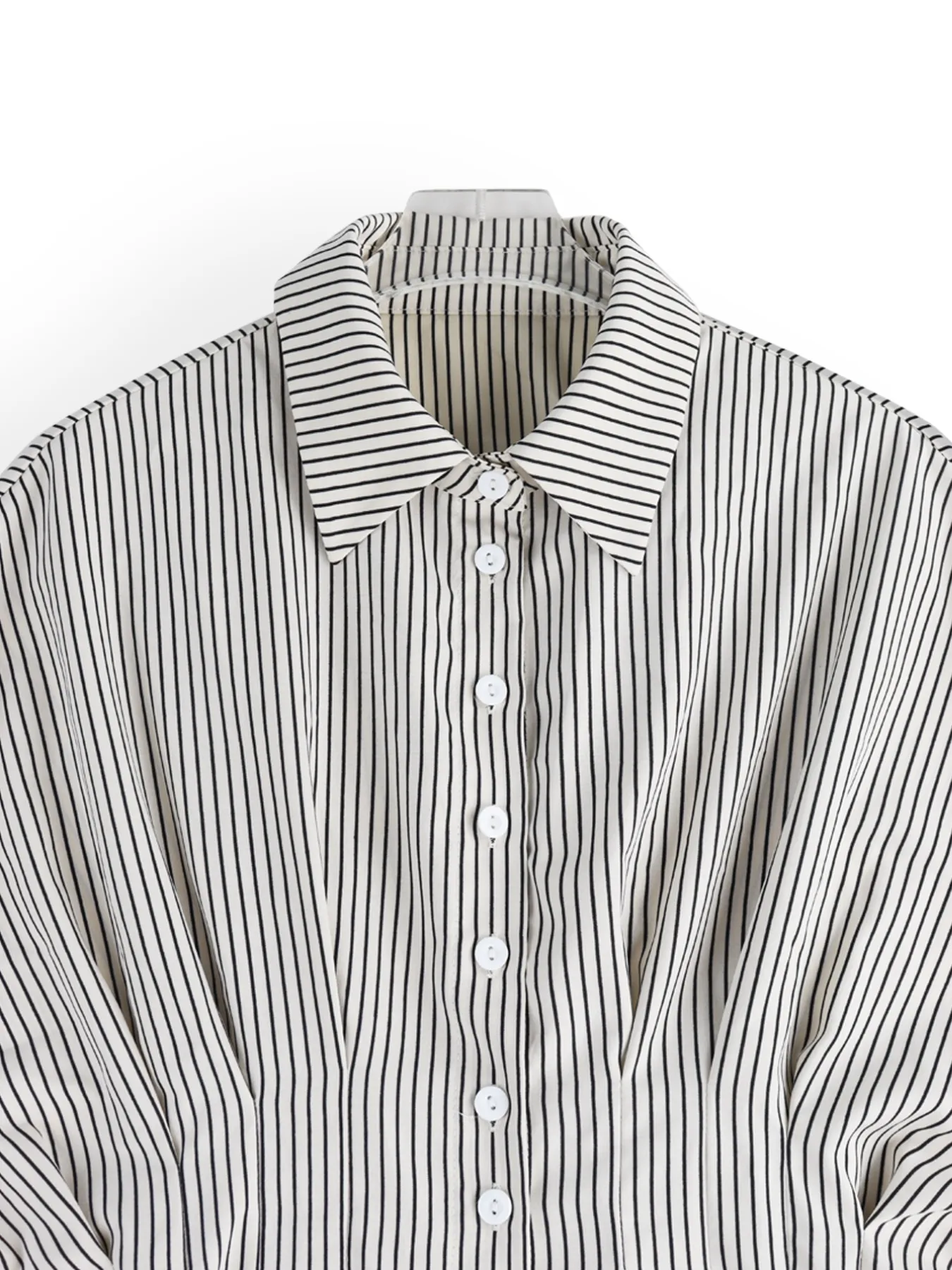 Striped Short Sleeve Button-Up Shirt - Image 10