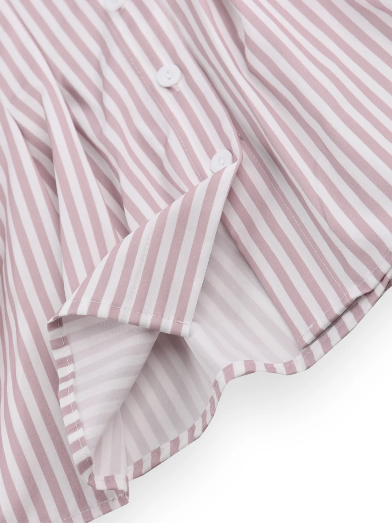 Striped Short Sleeve Button-Up Shirt - Image 18
