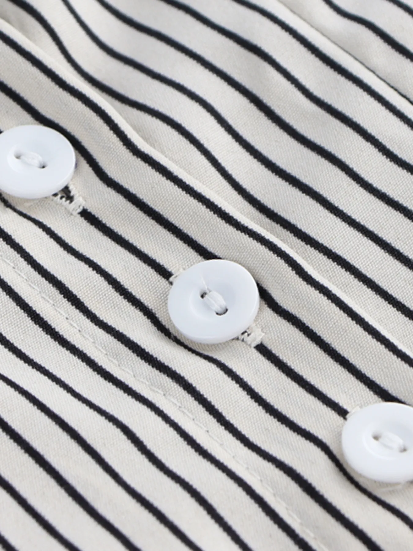 Striped Short Sleeve Button-Up Shirt - Image 5