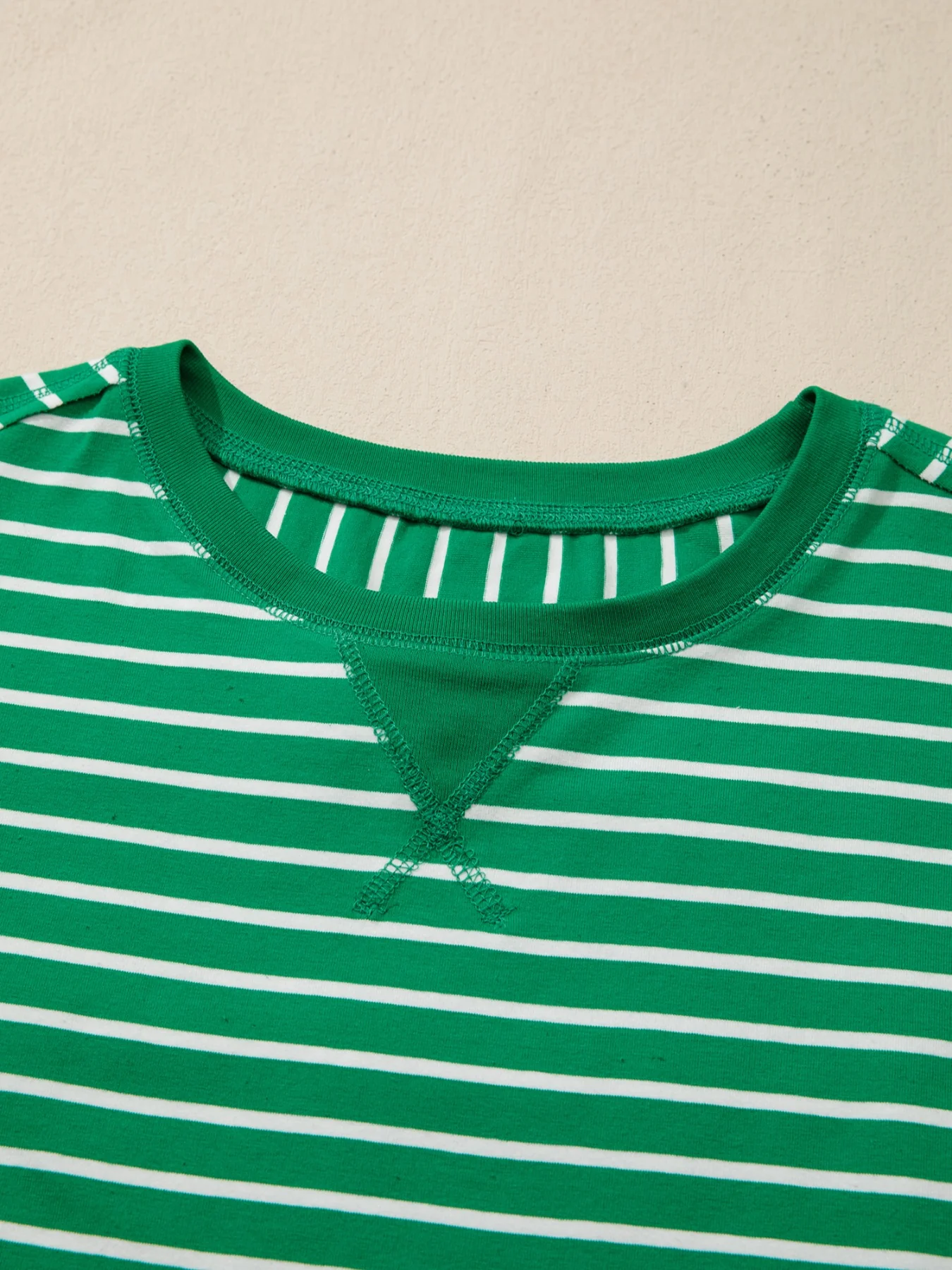 Striped Short Sleeve Relaxed-Fit T-Shirt - Image 10