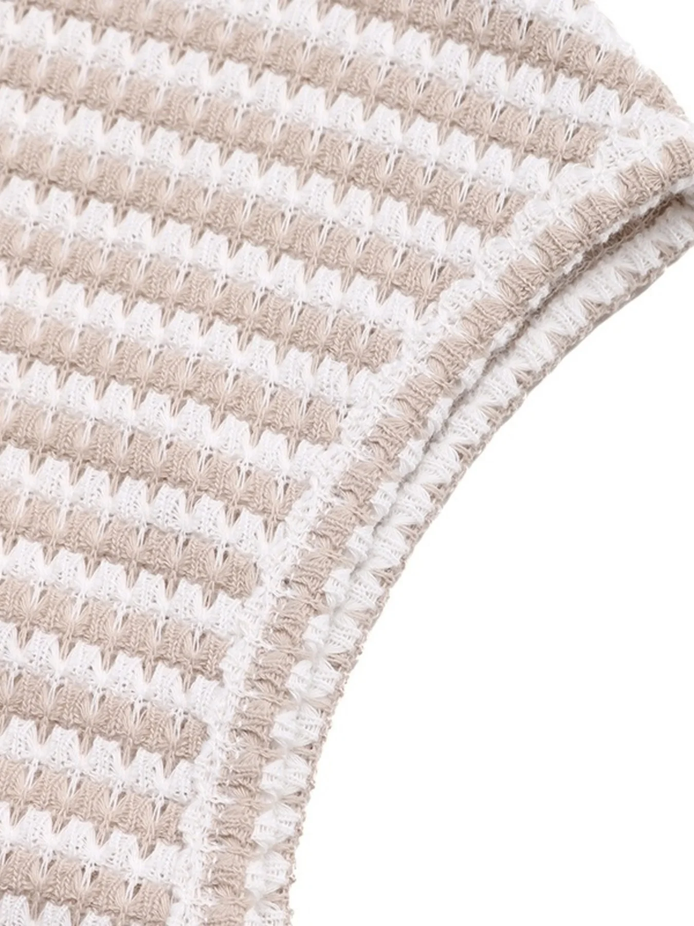 Striped V-Neck Cap Sleeve Top - Image 9