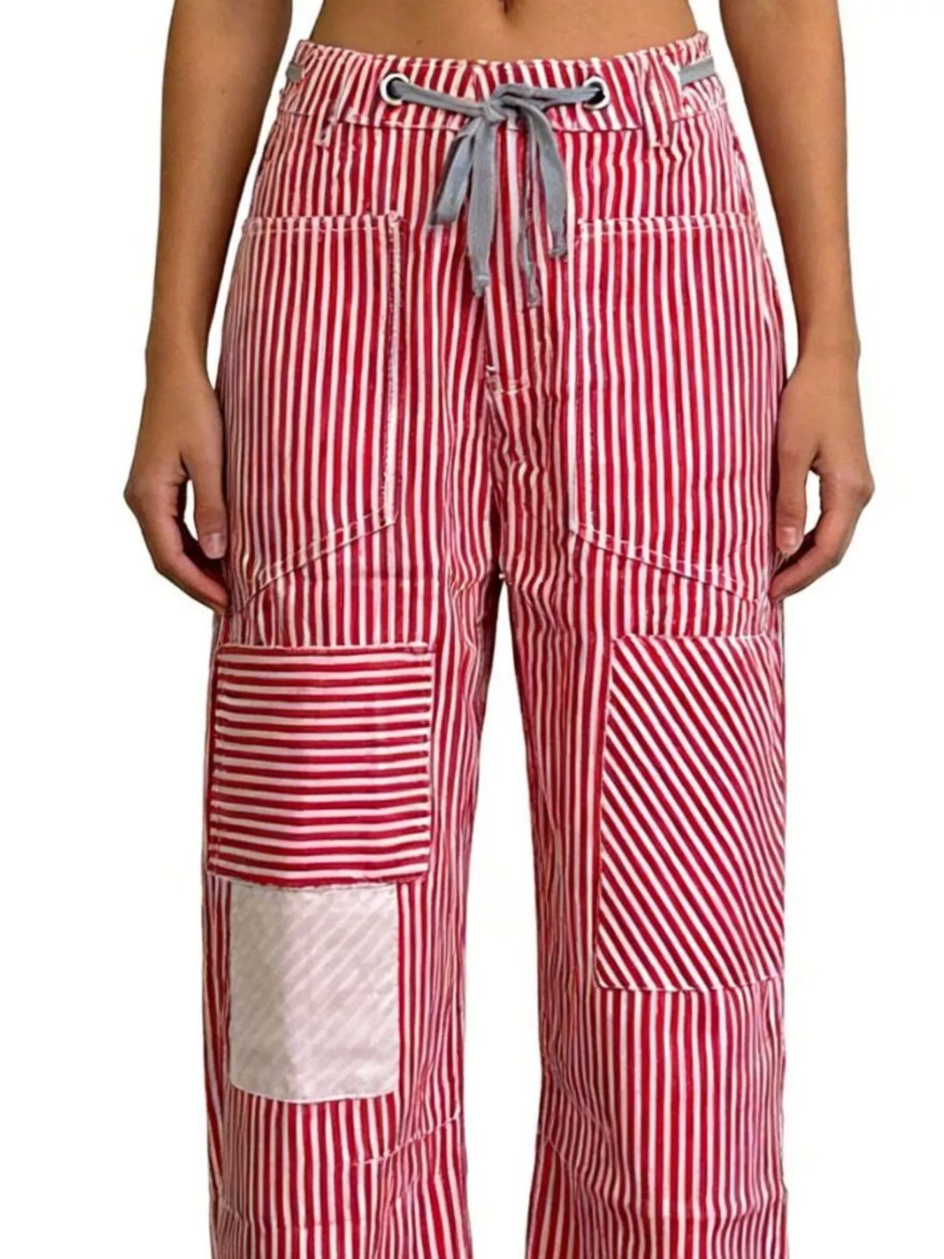 Striped Wide-Leg Pants - Image 10