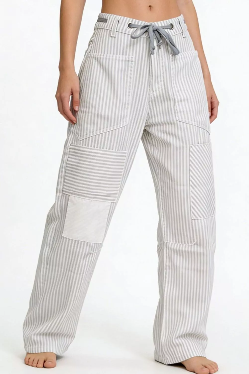 Striped Wide-Leg Pants - Image 11