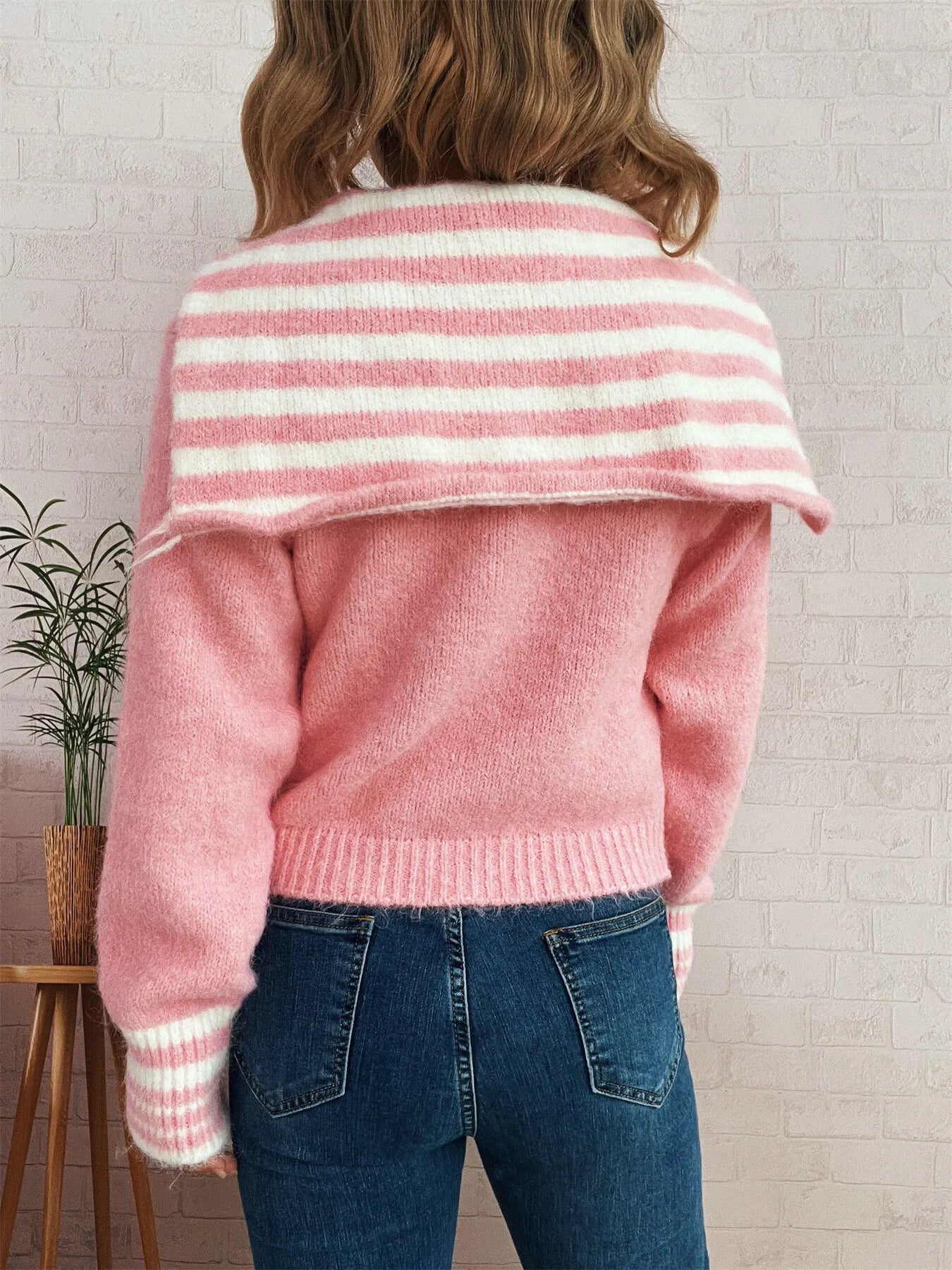 Striped Zip-Up Cardigan - Image 18
