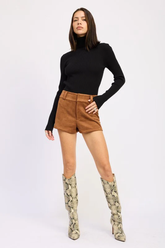 SUEDE LOWRISE SHORTS - Image 5