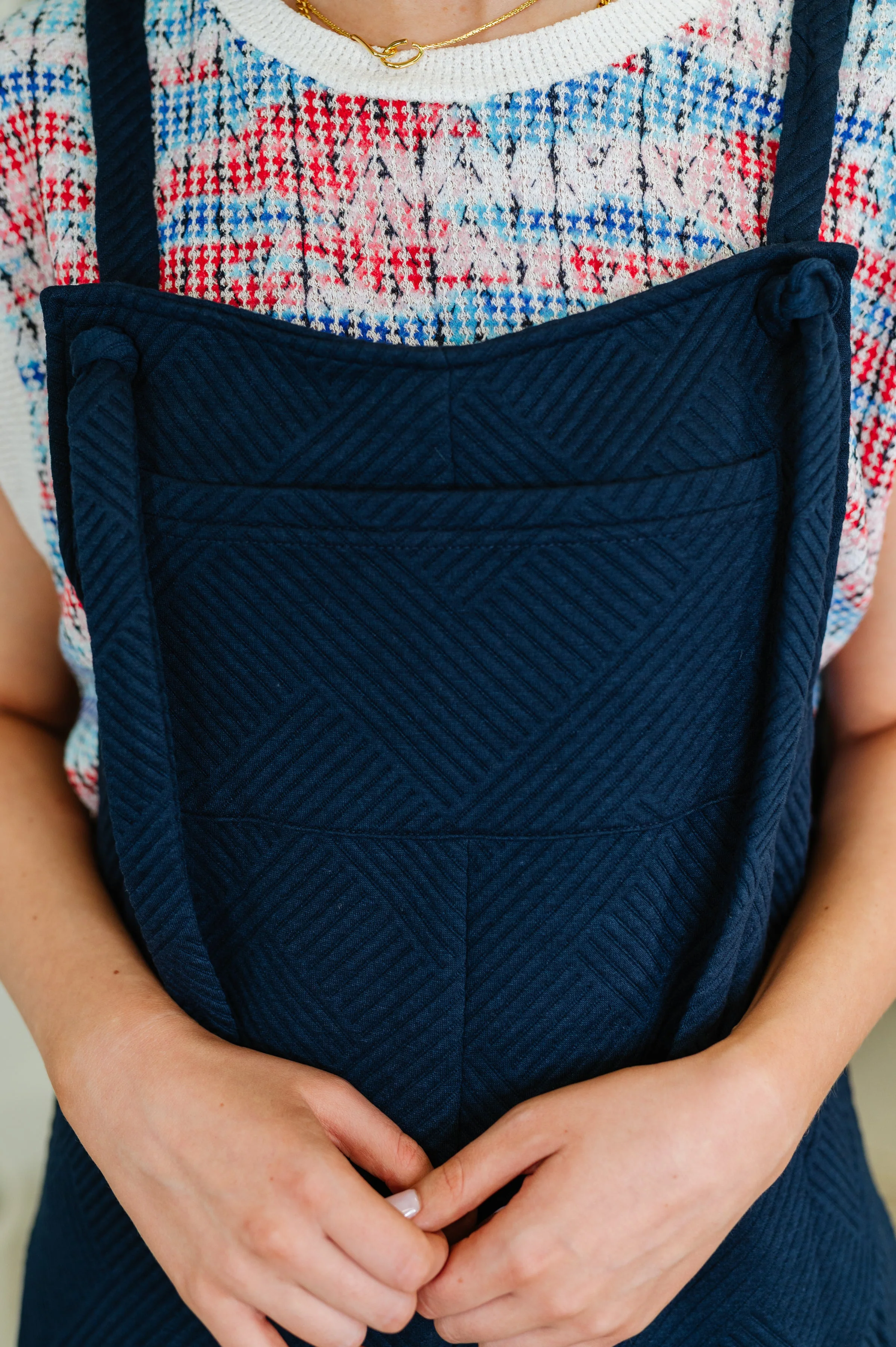 Suit Yourself Adjustable Strap Jumpsuit in Navy - Image 2