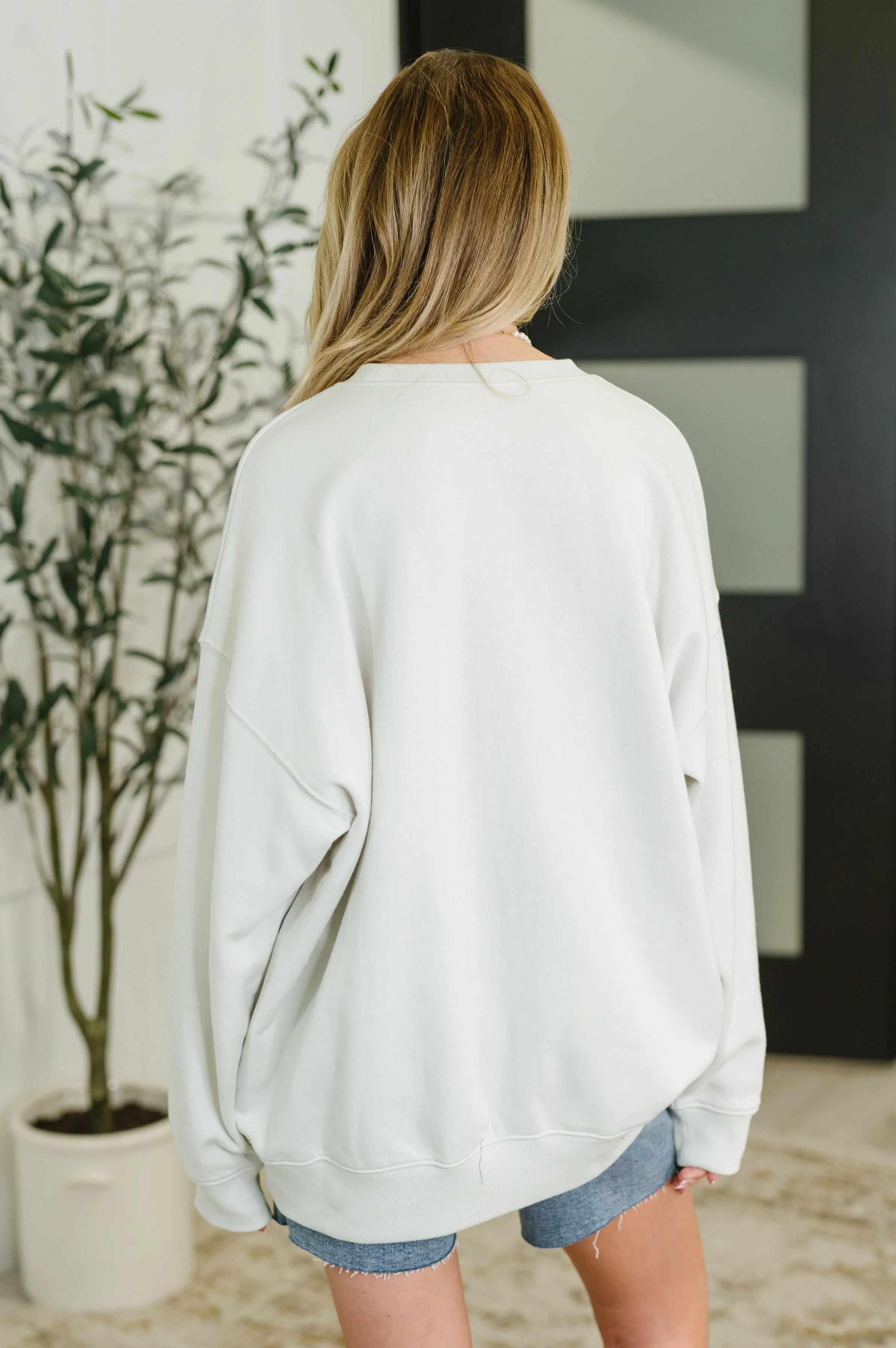 Sunday Snug Relaxed Pullover in Bone - Image 3