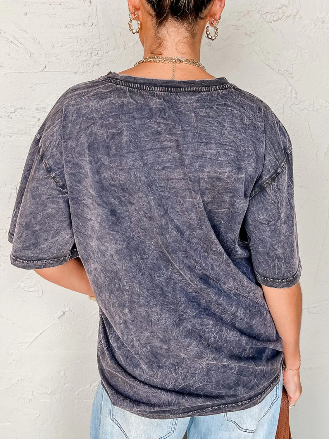 TEXAS Steer Head Graphic Mineral Wash Oversized T-Shirt - Image 5