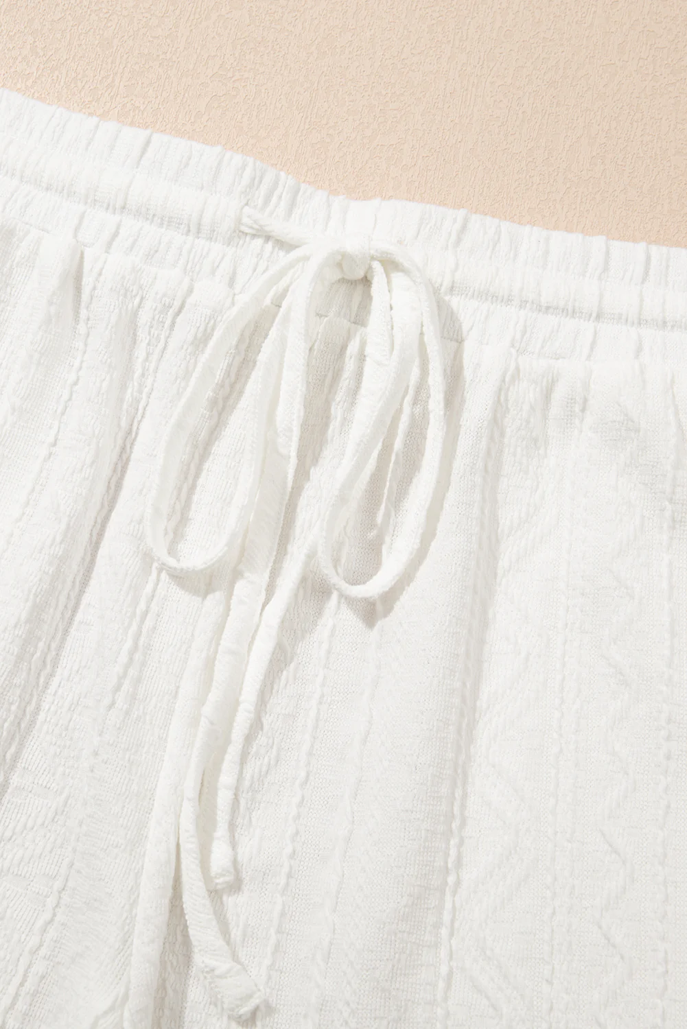 Texture Short Sleeve Top and Shorts Set - Image 15