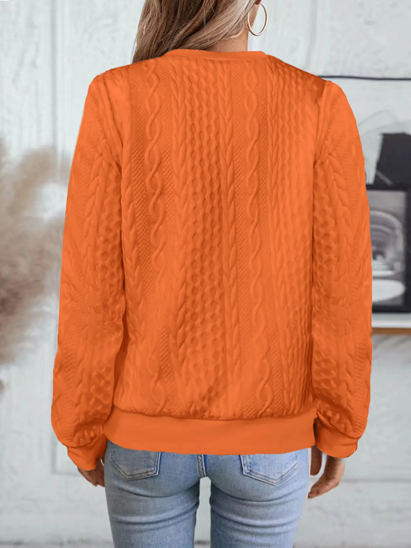 Texture Zip Up Long Sleeve Jacket - Image 8