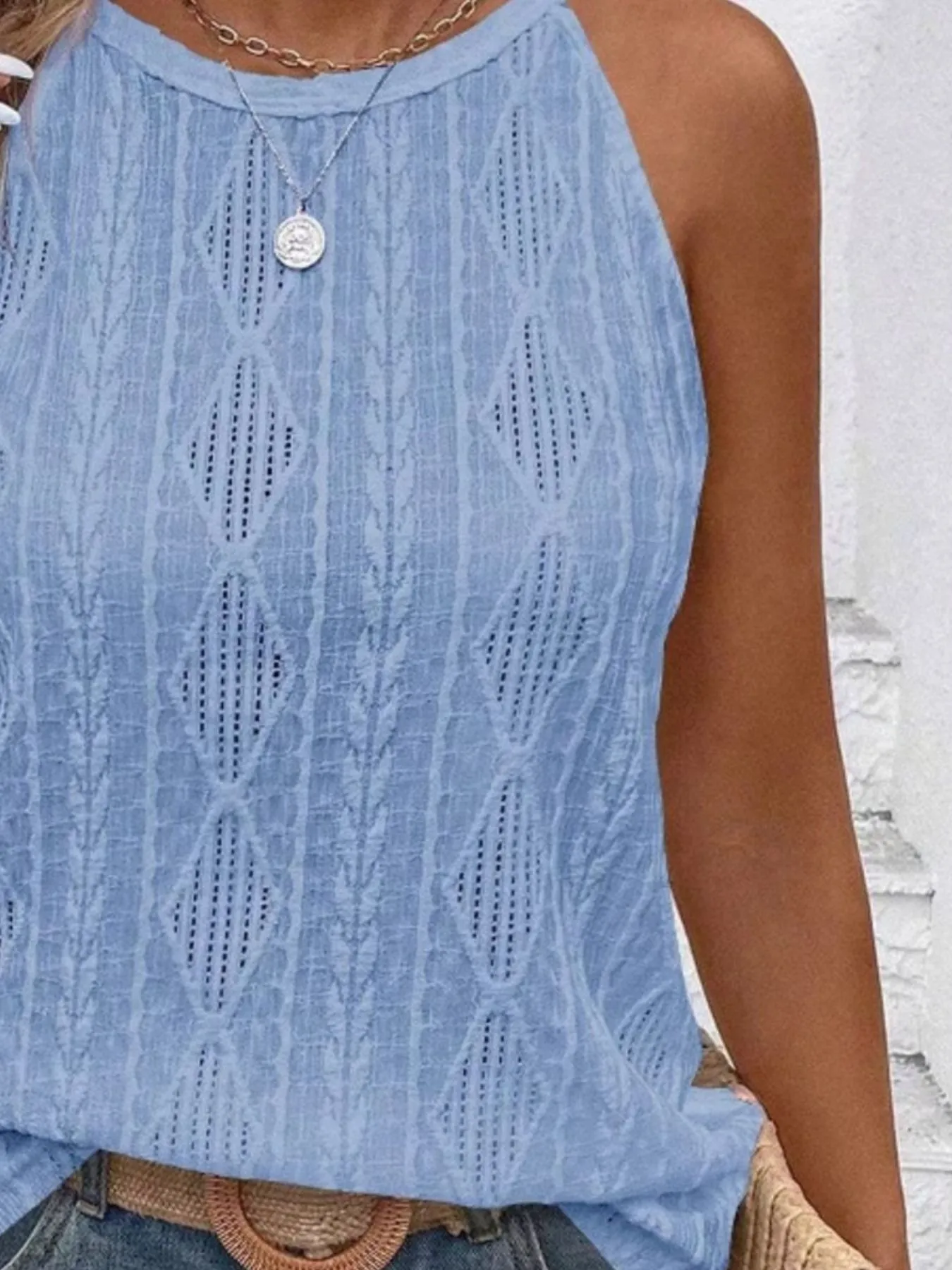 Textured Round Neck Tank - Image 14