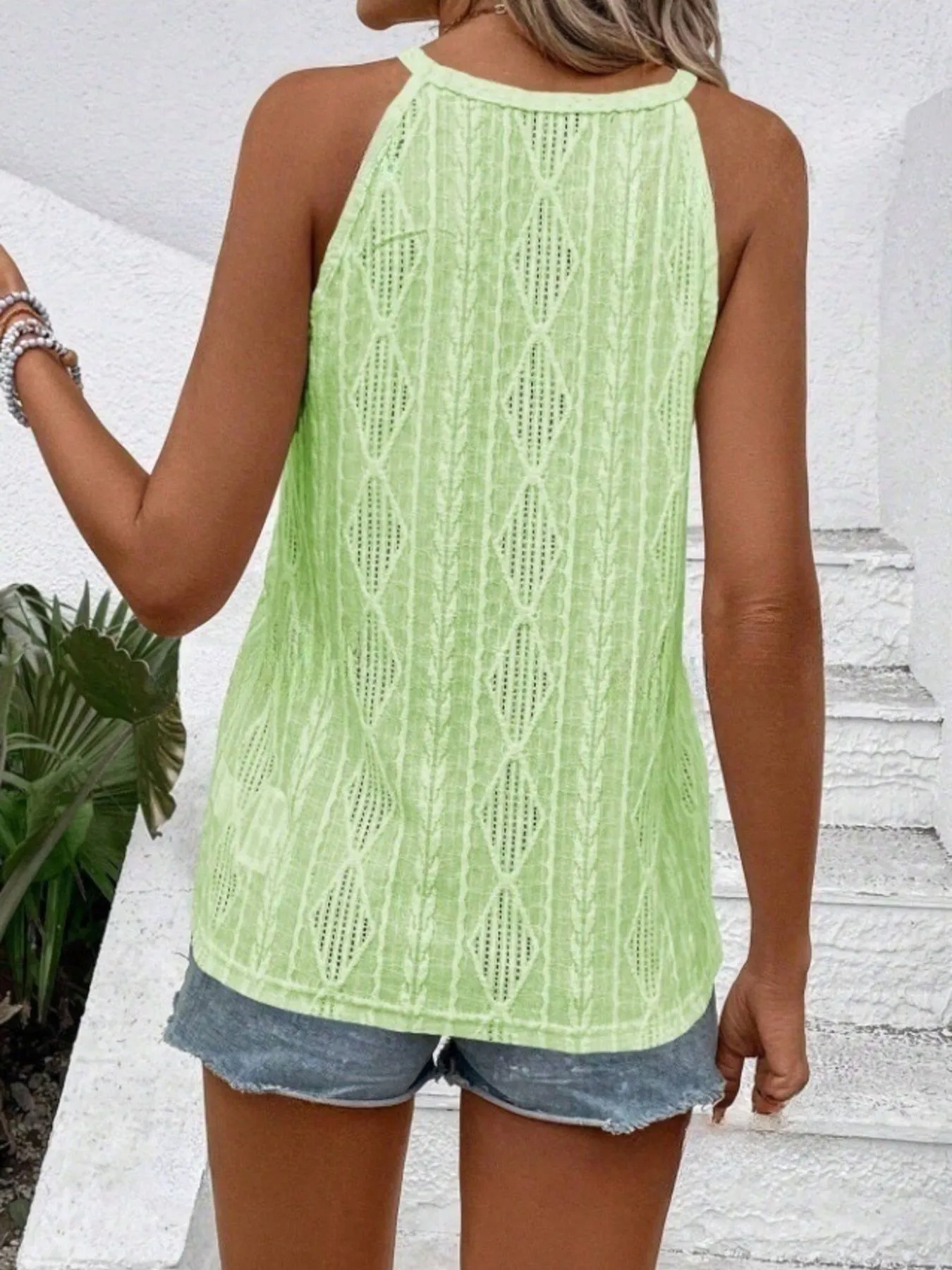 Textured Round Neck Tank - Image 18